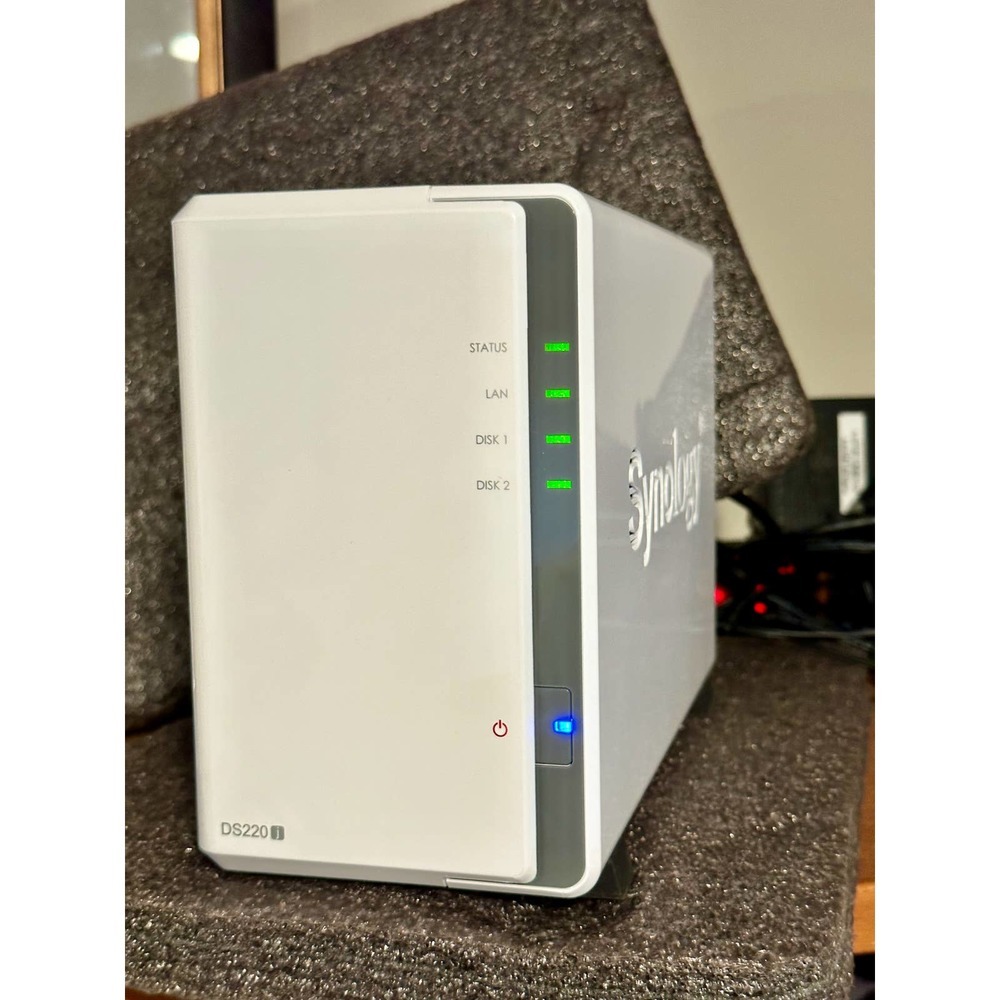 SYNOLOGY 2-Bay NAS DiskStation DS220j (Diskless) 512MB DDR4 NEW IN BOX (TESTED)